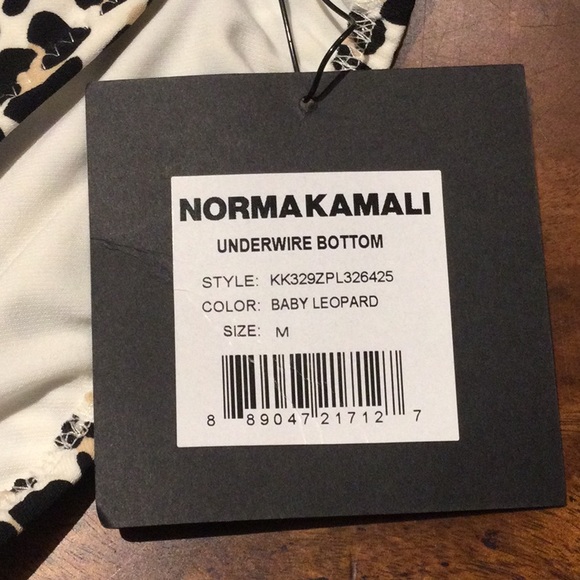 NWT $65 NORMA KAMALI MEDIUM BABY LEOPARD BOTTOM - Picture 3 of 9